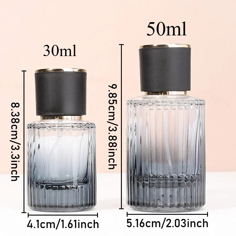 2PCS 30/50ml Empty Perfume Spray Bottles Glass Perfume Atomizer Sample Container Travel Essential Frangrance Toiletries Cosmetic
