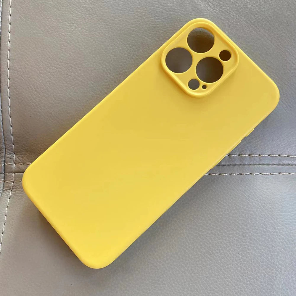Luxury Matte Silicone Case For iphone 15 Pro Max 15 Plus Phone Cover For iphone15 Pro Max Soft TPU Back Cover Fundas