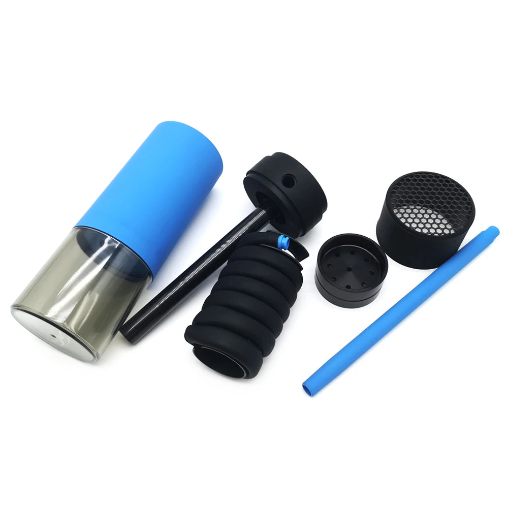 Portable Car Hookah Complete Small Cup Shisha Set with Protective Wind Cover Small Narguile Chicha Soft Touch LOMINT LM-OT005