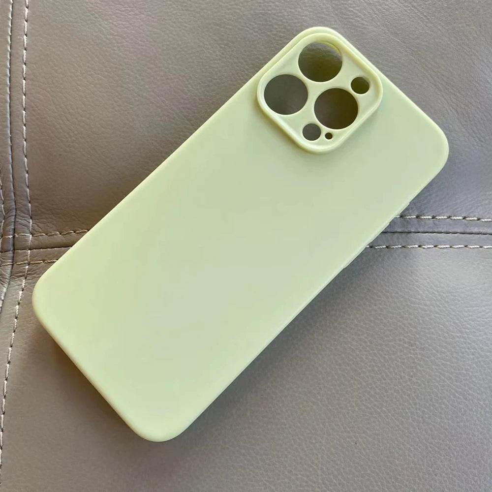 Luxury Matte Silicone Case For iphone 15 Pro Max 15 Plus Phone Cover For iphone15 Pro Max Soft TPU Back Cover Fundas