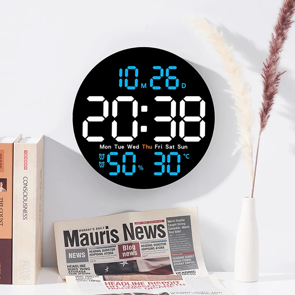 Digital Wall Clocks Large Screen With Timing Countdown Function Clocks For Home Bedroom Living Room Office Home Decoration