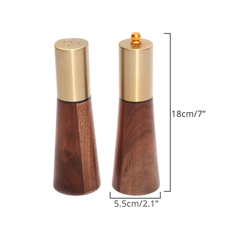 Leeseph Wood Pepper Mill and Salt Shaker Set, Kitchen Gadgets