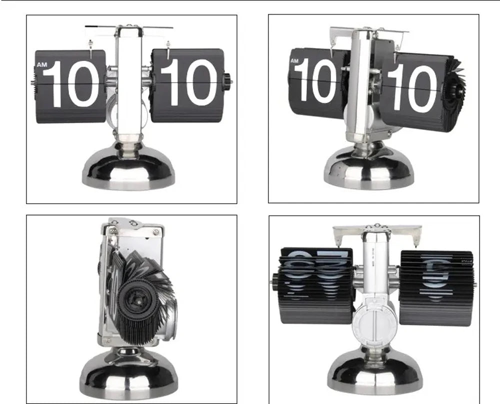 A Flipping Clock with Page Turning Automatically for Modern Home Decoration.Full of Sense of Technology.Battery Included as Gift