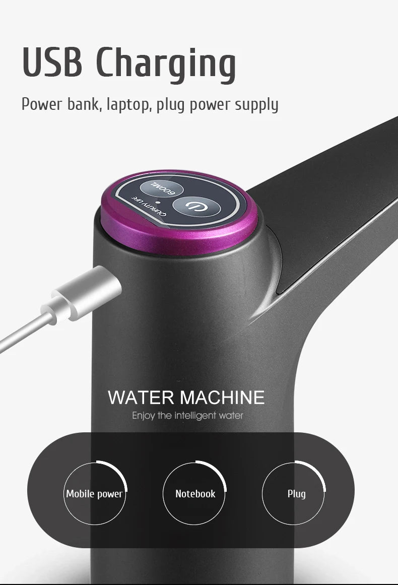 Automatic Electric Water Dispenser Smart Water Pump Water Mini Barreled Water Electric Pump Bottle Switch Treatment Appliances