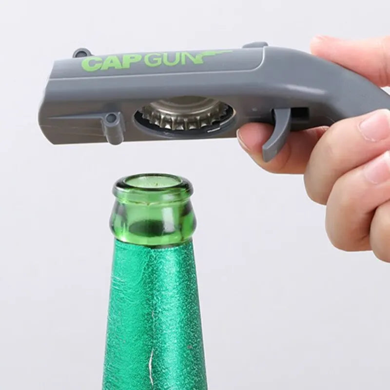 Bottle Opener Launch Spring Cap Portable Drink Bottle Opener Kitchen Party Supplies Bar Drinking Tools Kitchen Accessories