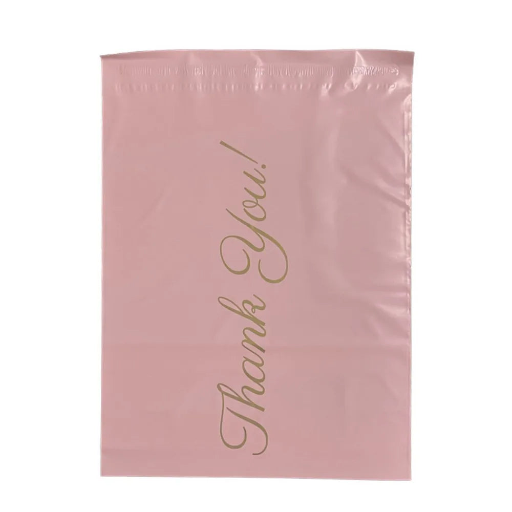 100pcs Pink Thank You Envelopes Shipping Bags Self Seal Packing Bags Sealed Express Bag Mailing Bag Express Packing Supplies