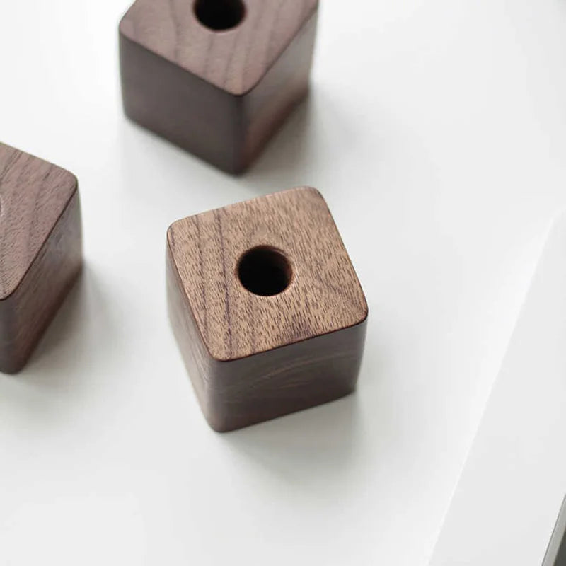 Creative Wooden Pen Holder Office Desktop Storage Ornaments Minimalist Furnishings Office Supplies Multifunction Storage Box