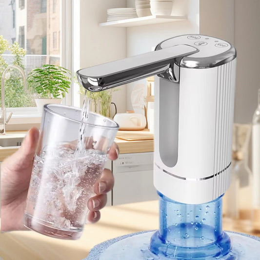 Water Dispenser Water Pump Electric Bottle Pump Mini Portable Water Pump Usb Foldable Household Automatic Water Dispenser