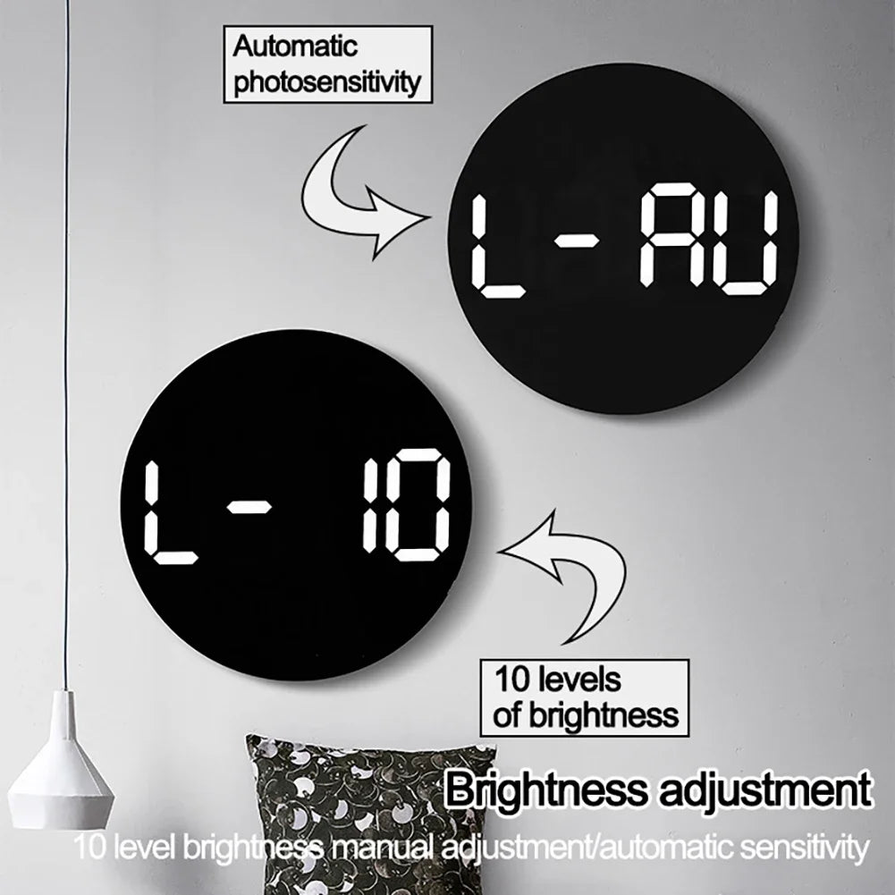Digital Wall Clocks Large Screen With Timing Countdown Function Clocks For Home Bedroom Living Room Office Home Decoration