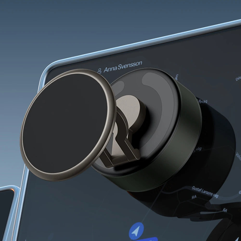 For Magsafe Mobile Phone Holder 360° Rotatable Folding Magnetic Vacuum Adsorption Suction Cup Bracket for IPhone/Samsung/Xiaomi