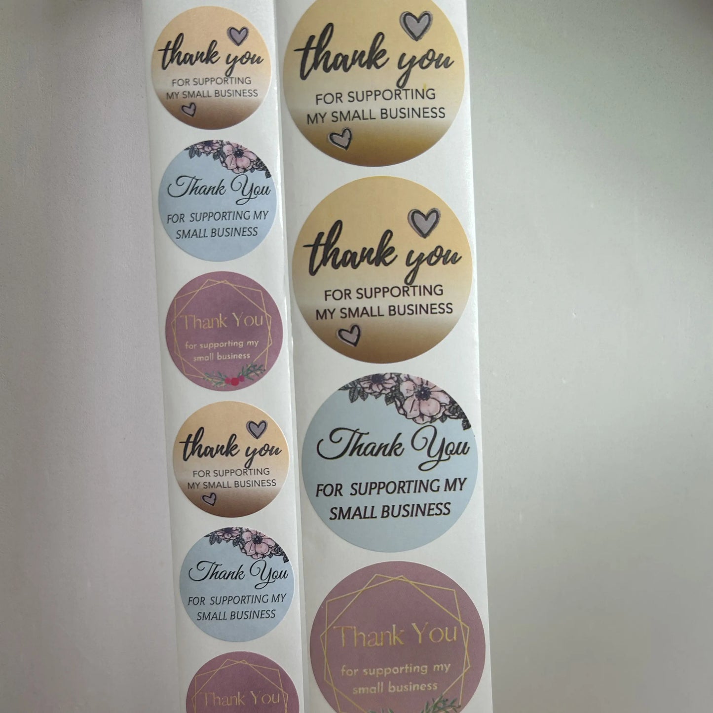500pcs Thank You For Supporting My Small Business Floral Sticker Gift Packaging Seal Label Scrapbooking Stationery Sticker