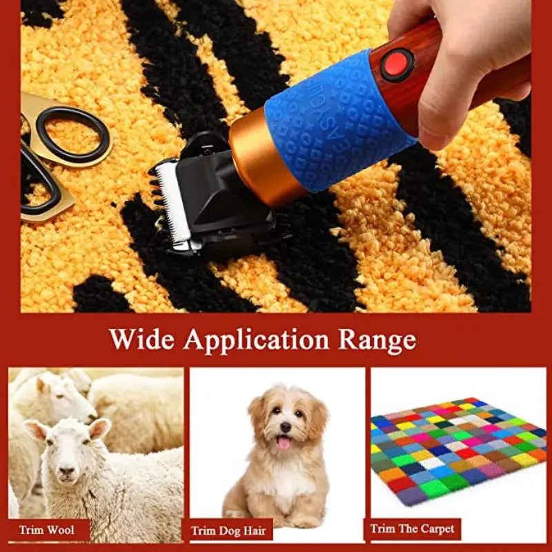 200W  DIY Tufting Gun Scissors Tufting Rug Trimmer Machine, Carpet Cutting Scissors for Rugs/Cushion/Carpet, Low Noise Vibration