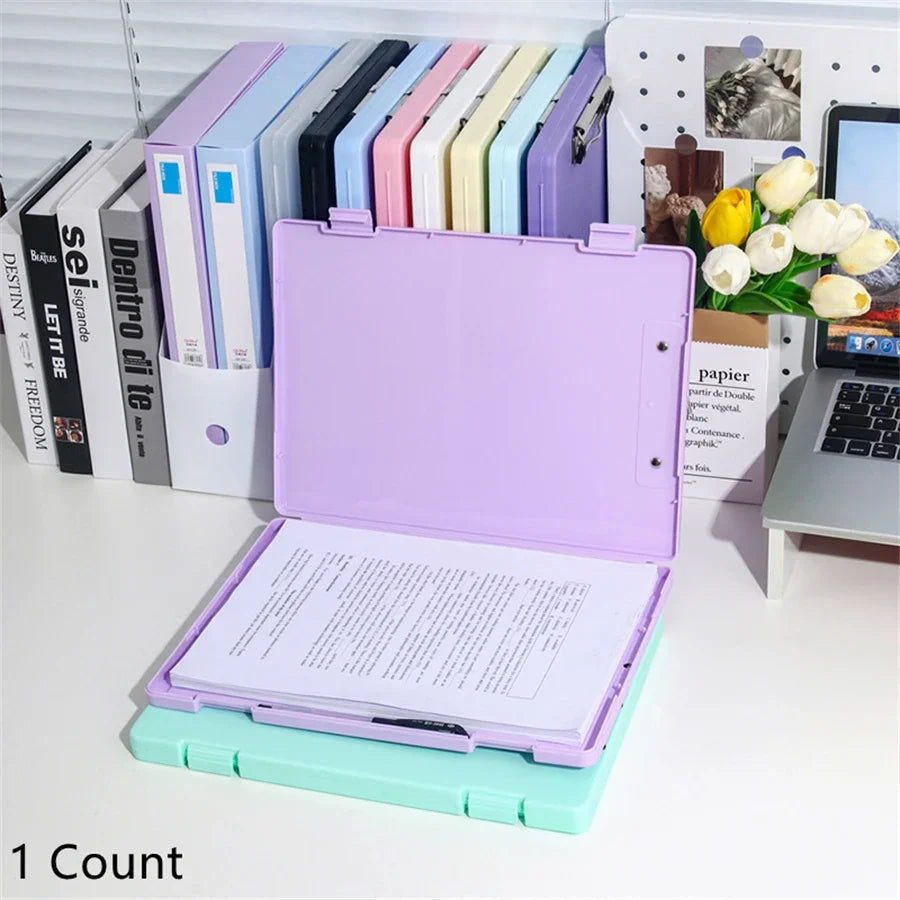 1PC A4 multifunctional file organizer desktop paper writing board office file paper organizer office supplies