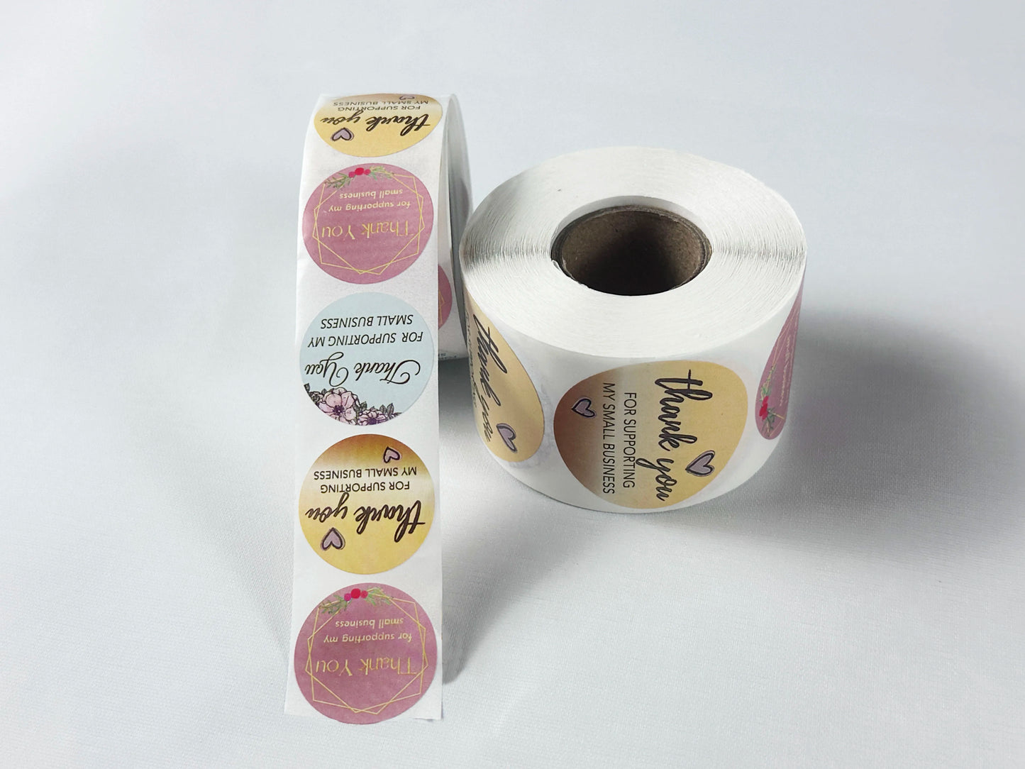 500pcs Thank You For Supporting My Small Business Floral Sticker Gift Packaging Seal Label Scrapbooking Stationery Sticker