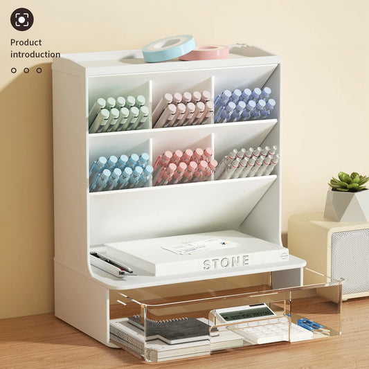 Office Desk Organizer Stationery Supplies Organizers Storage Setup Accessories Deskto Pen Holders Pink Gadgets