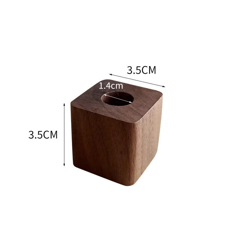 Creative Wooden Pen Holder Office Desktop Storage Ornaments Minimalist Furnishings Office Supplies Multifunction Storage Box