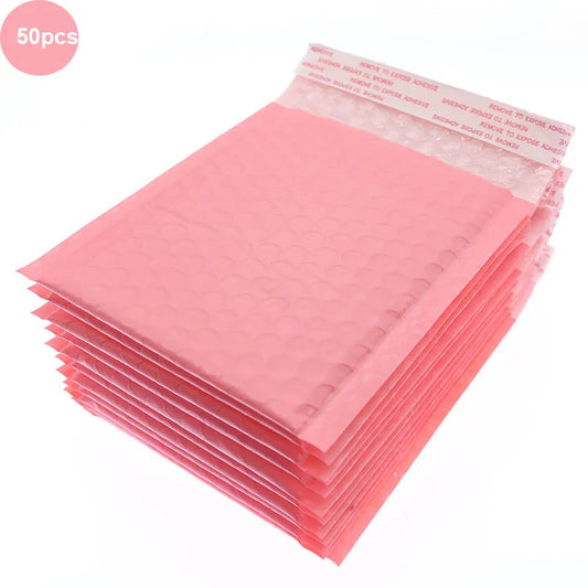 Pack of 50 Bubble Envelopes, Padded Envelopes, Poly Shockproof and Waterproof Envelopes, Ziplock Courier Bags, Fast Delivery