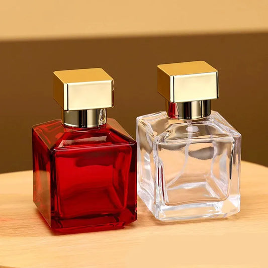Perfume Bottle Spray 50ml High-end Glass Portable Travel Delicate Perfume Bottle Empty Bottle Dispenser