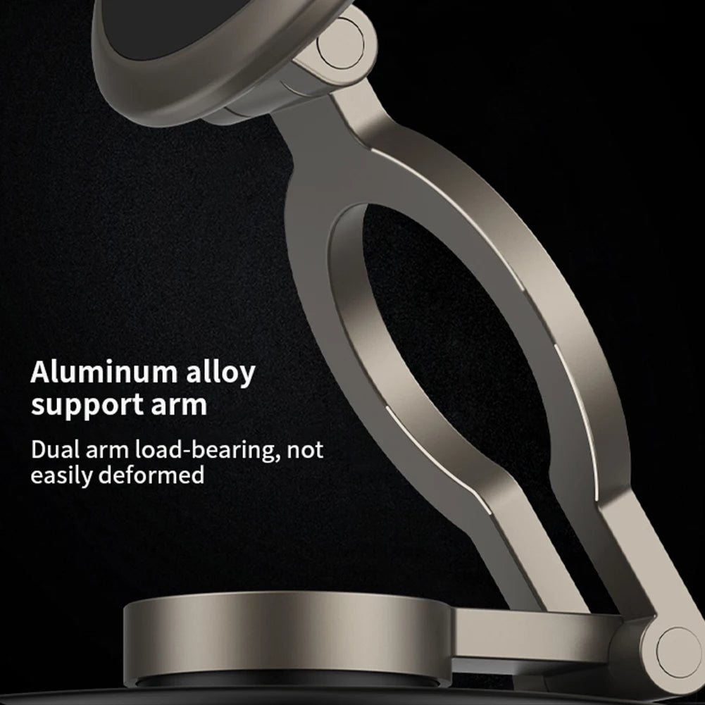 For Magsafe Mobile Phone Holder 360° Rotatable Folding Magnetic Vacuum Adsorption Suction Cup Bracket for IPhone/Samsung/Xiaomi