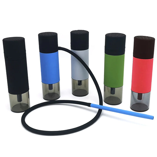 Portable Car Hookah Complete Small Cup Shisha Set with Protective Wind Cover Small Narguile Chicha Soft Touch LOMINT LM-OT005