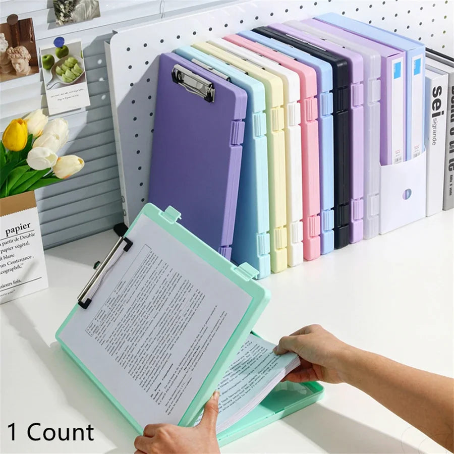 1PC A4 multifunctional file organizer desktop paper writing board office file paper organizer office supplies
