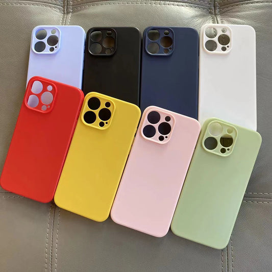 Luxury Matte Silicone Case For iphone 15 Pro Max 15 Plus Phone Cover For iphone15 Pro Max Soft TPU Back Cover Fundas