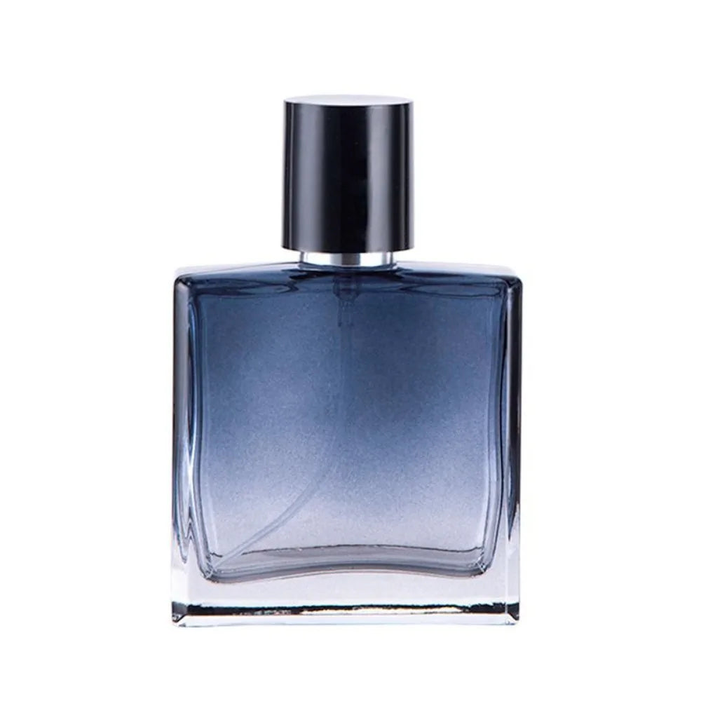 30/50/100ml Perfume Bottle Square Gradient Colorful Glass Empty Pump Spray Refillable Cosmetic Container Portable Spray Bottle