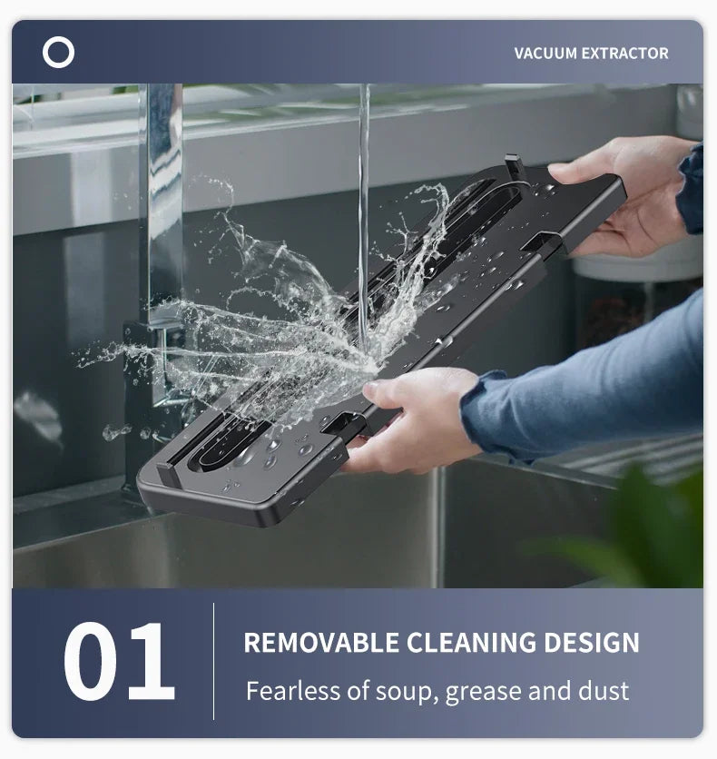 Food Vacuum Sealer Machine Dry Wet Food Vacuum Packaging Machine with UV Kitchen Food Storage Sealing Machine Built-in Cutter