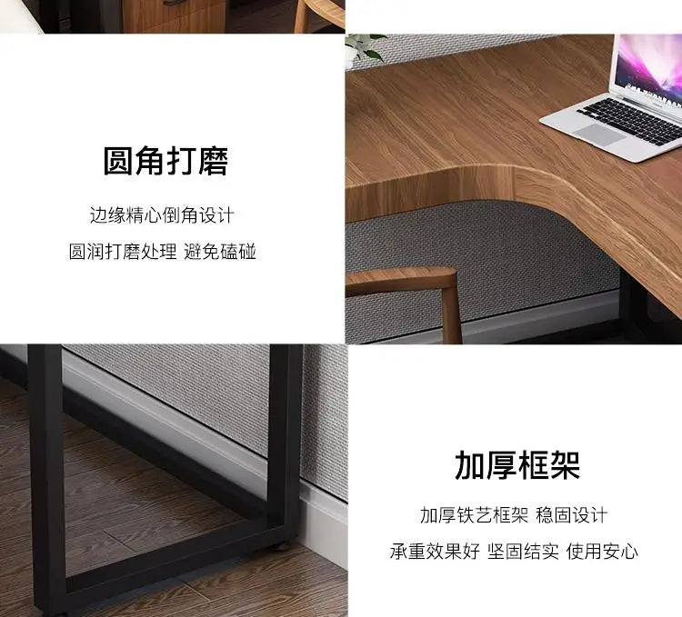 L Shape Wood Computer Desk Luxury Designer Funny Wooden Office Computer Desks Organizer Workbench Mesas De Computador Furniture