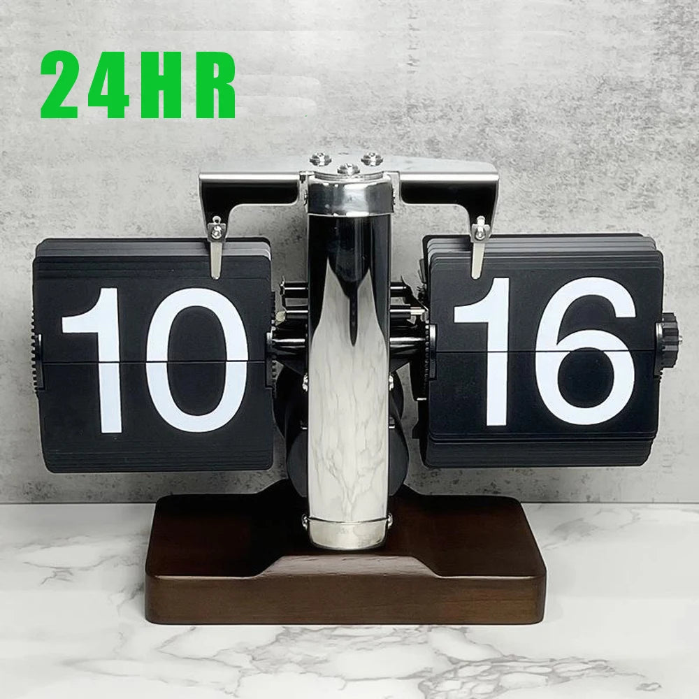 A Flipping Clock with Page Turning Automatically for Modern Home Decoration.Full of Sense of Technology.Battery Included as Gift